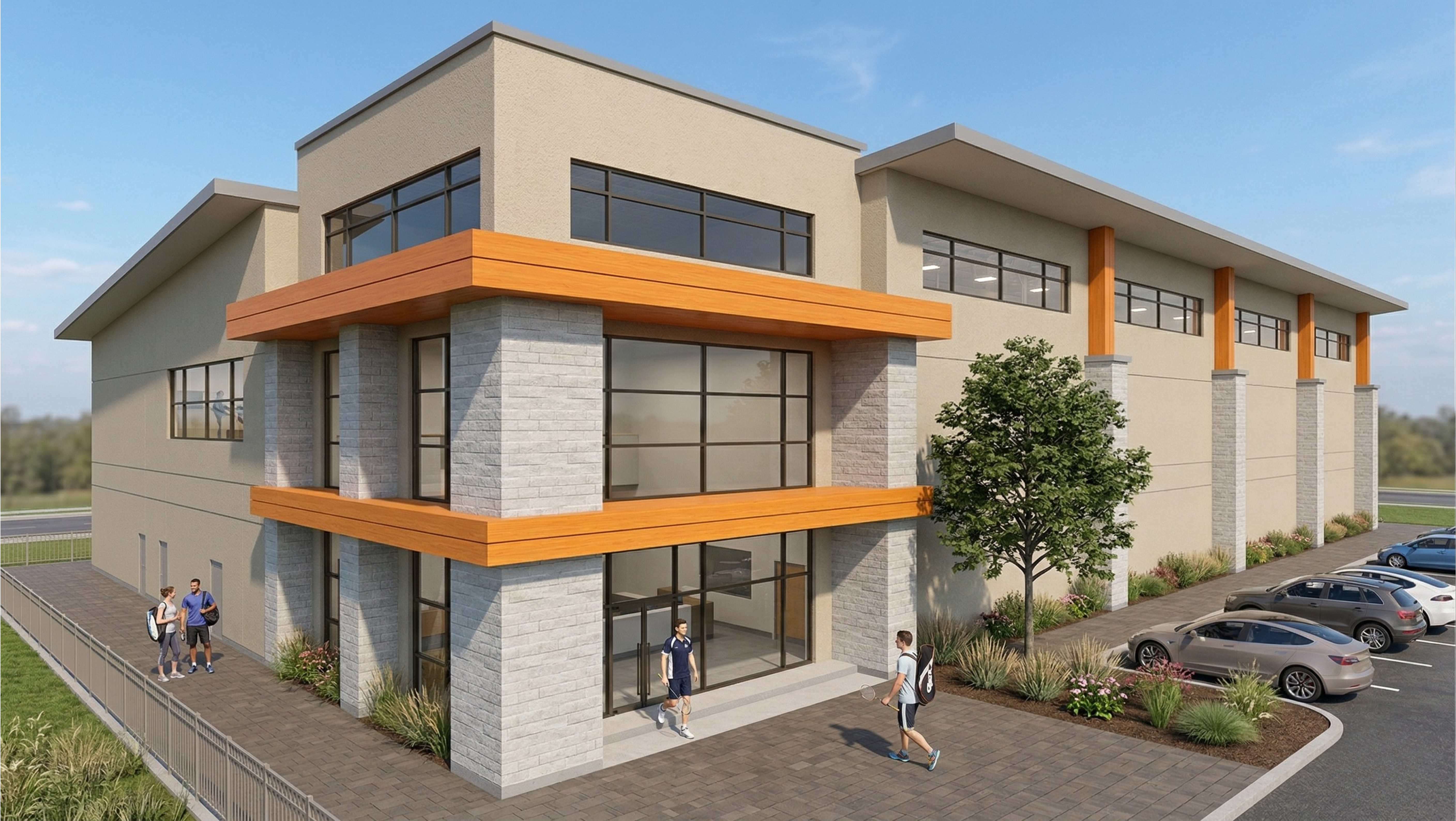 Argyle Sports Academy Building Render